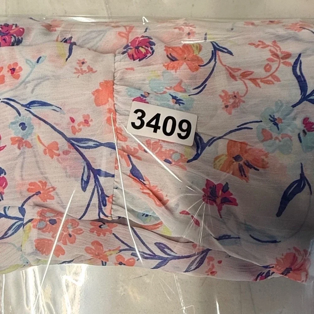 Torrid Womens Plus 3 Floral Babydoll Cami Tank Top Chiffon Boho cottagecore - Picture 7 of 7